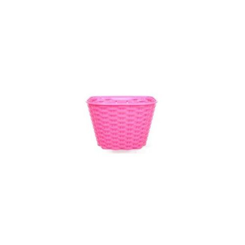 Pink Basket - Plastic, Front for 16-20" bikes with bracket and fitting set 