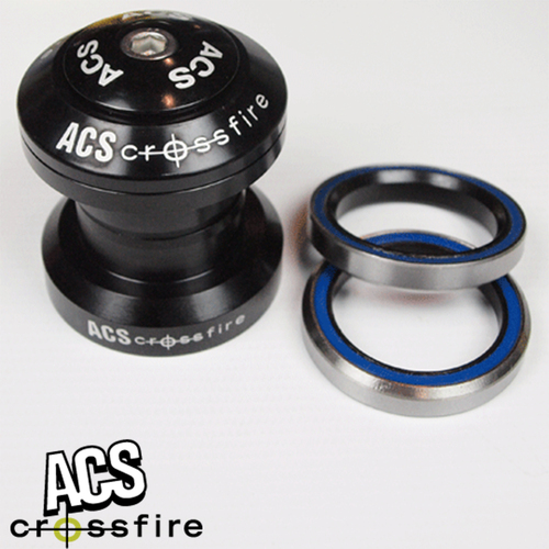 ACS Crossfire 1 & 1/8" Alloy Headset Sealed Bearing - Black