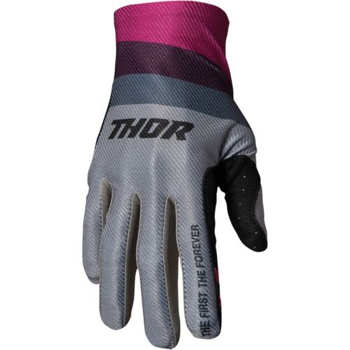 Thor Assist Gloves - Grey/Purple - XS