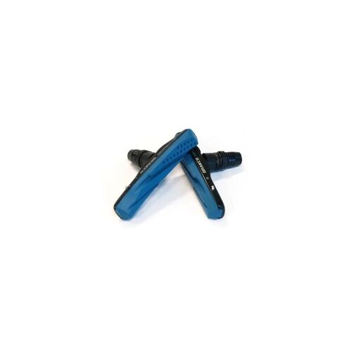 Brake Shoes for V-Brake Carbon Rims - Black & Blue Pads 72mm long