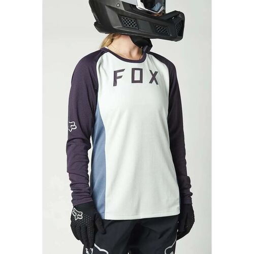 Fox Defend Women's Jersey - Cloud Grey Large