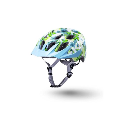 Kali Chakra Youth Helmet - Flora Gloss Blue (52-57cm)