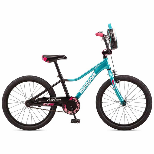 2025 Mongoose Ladygoose Girls 20" - Black/Teal