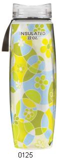 Polar Ergo Insulated Water Bottle - 650ml - Circles & Flowers