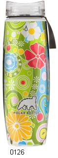 Polar Ergo Insulated Water Bottle - 650ml - Flower Candy