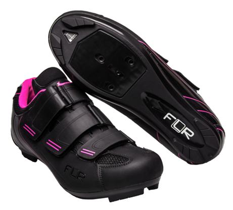 FLR F-35-III Pro Road Shoes - Black/Pink - Size 36