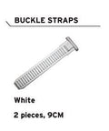 Buckle Straps for FLR Shoes - 9cm - White - Bag of 2