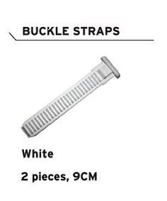 Buckle Straps for FLR Shoes - 9cm - White - Bag of 2