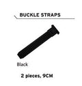 Buckle Straps for FLR Shoes - 9cm - Black - Bag of 2