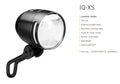 Busch & Muller E-Bike Connected Alloy Front LED Light - IQ-XS - 70 Lux - Black
