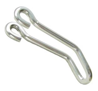 Busch & Muller Steel Headlamp Mounting Bracket - Long - Silver