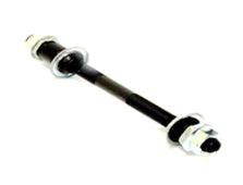 3/8" x 26T x 180mm Chromoly Rear Axle with Cone & Nut