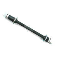 3/8" x 26T x 180mm Chromoly Rear Axle with Cone & Nut