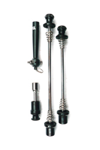 Alloy Anti-Theft Skewer Set for Wheels & Seat Post - Black