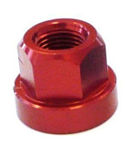 3/8" Flanged Alloy Axle Nut - Red