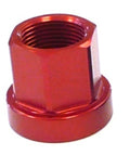 M14 Flanged Alloy Axle Nut - Red