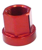 M14 Flanged Alloy Axle Nut - Red