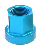 M14 Flanged Alloy Axle Nut - Blue