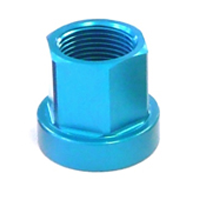 M14 Flanged Alloy Axle Nut - Blue
