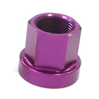 M14 Flanged Alloy Axle Nut - Purple