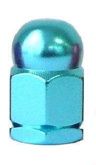 Alloy Axle Nut - 3/8" x 26TPI - Blue
