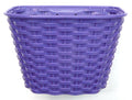 Plastic Front Basket For 16"-20" Bikes - Purple