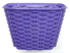 Plastic Front Basket For 16"-20" Bikes - Purple