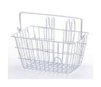 Front Wire Basket With Handle - White