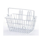 Front Wire Basket With Handle - White