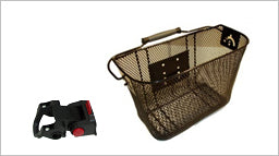 Mesh Front Basket with Adjustable Quick Release Bracket