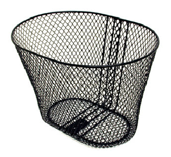 Mesh Front Basket - Black - Fittings Included