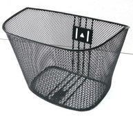 Mesh Front Basket With Fittings - Black