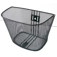 Mesh Front Basket With Fittings - Black