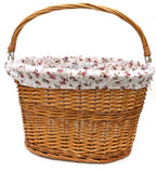 Quick Release Wicker Front Basket With Handle