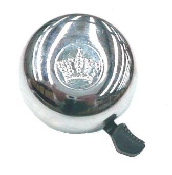 Silver Top Crown Design Steel Bell - Fits 25.4mm H/Bar
