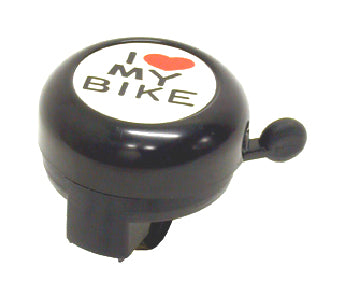 Bike Lane Steel "I Love My Bike" Bell - Fits 25.4mm H/Bar - Black