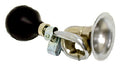 Air Horn - Bugle Type - Bike Lane - Silver With Black Rubber Bulb