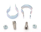 Steel Clamp Set for Mounting Bidon Cage To Down Tube - 30mm Diameter