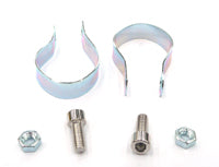Steel Clamp Set for Mounting Bidon Cage To Down Tube - 30mm Diameter