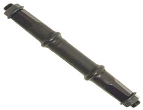 Bottom Bracket Axle - Nut Type - 3H - 113mm - Black