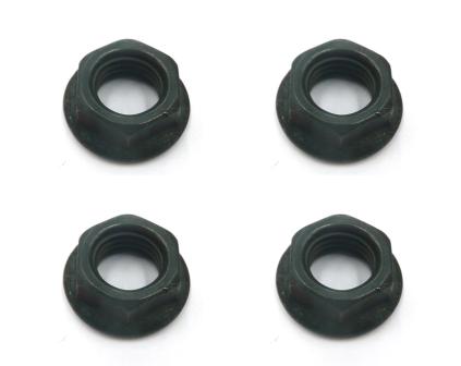 Nut - For Bottom Bracket Axle - Flanged Type (Bag Of 4)