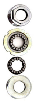 Bottom Bracket Set - For Racer/MTB - Hexagon Type - Silver