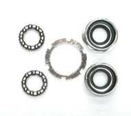 Bottom Bracket Set - For Racer/MTB - Waterproof - Slotted Type - Silver