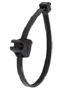 Brake Cable Clamp - For Cables Up To 6mm - Black (Bag Of 2)