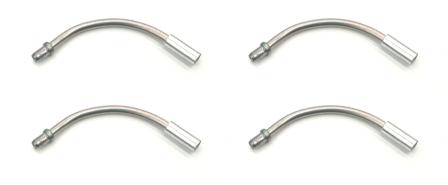 90 Degree Angle Noodle - For V-Brake - Alloy - Silver (Bag Of 4)