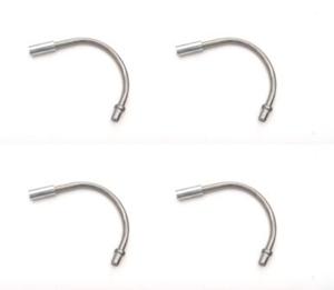 135° Cable Noodle For V-Brake - Stainless Steel - Silver (Bag of 4)