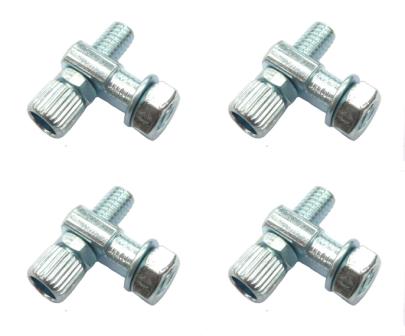 Brake Lever Barrel Adjuster - M6 - Steel - Silver (Bag Of 4)