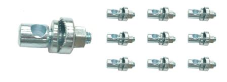 Binder Bolt - M6 X 19mm - For Brake Shoes - Silver (Bag Of 10)