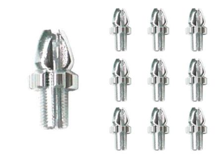 Alloy M10 Barrel Adjuster for V-Brake - Silver (Bag of 10)