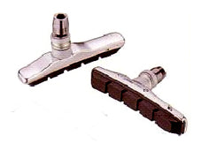 V-Brake Shoes - Cartridge - 72mm - Silver